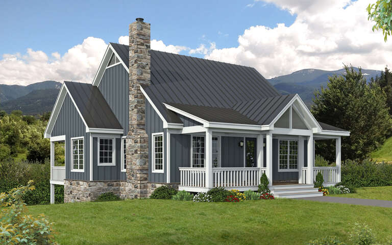 House Plan House Plan #28773 Angled Front Elevation