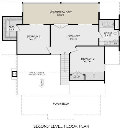Second Floor for House Plan #940-00731