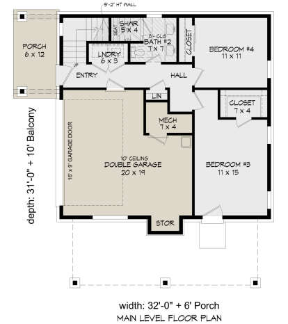 First Floor for House Plan #940-00735