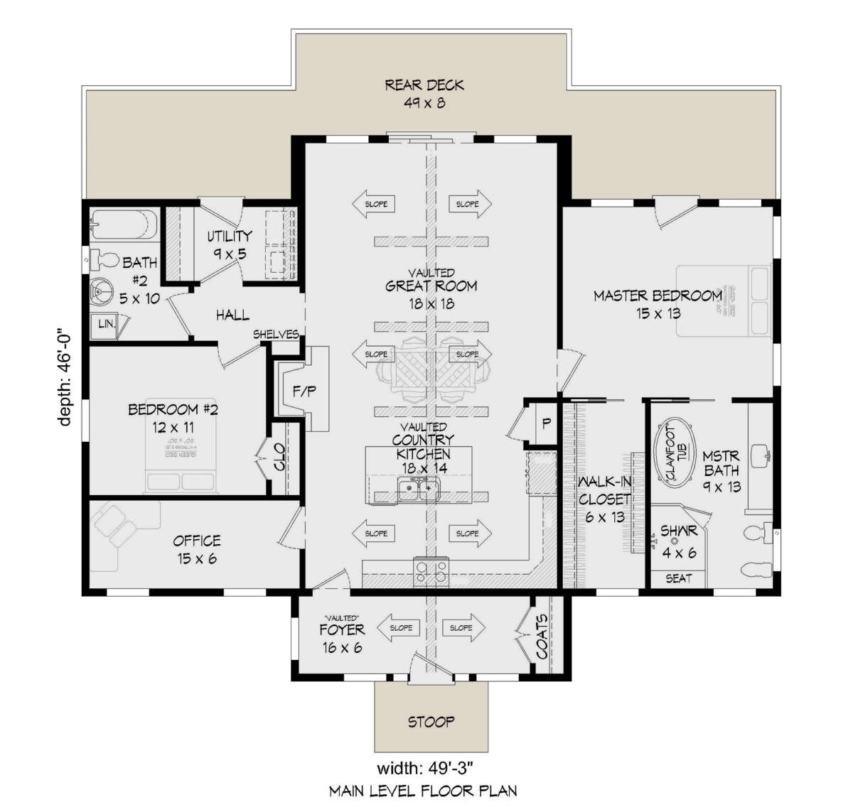 Main Floor  for House Plan #940-00736