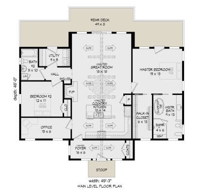 House Plan House Plan #28778 Drawing 1