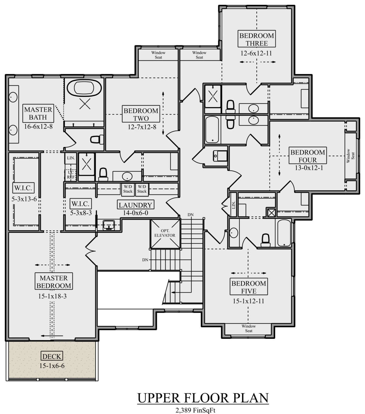 Second Floor for House Plan #5631-00211