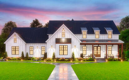 Modern Farmhouse House Plan #699-00362 Elevation Photo