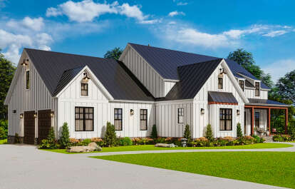Modern Farmhouse House Plan #699-00362 Elevation Photo