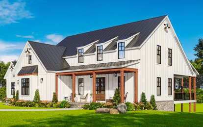 Modern Farmhouse House Plan #699-00362 Elevation Photo