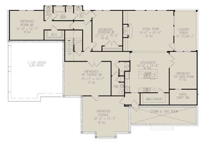 Basement for House Plan #699-00362