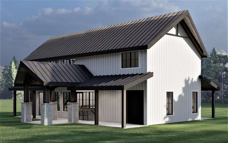 Barn House Plan #6422-00080 Elevation Photo
