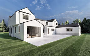Modern Transitional House Plan #6422-00081 Elevation Photo