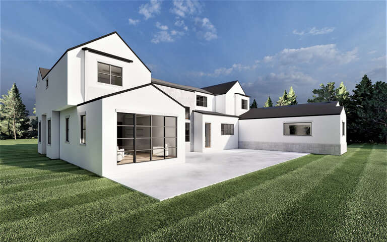 Modern Transitional House Plan #6422-00081 Elevation Photo