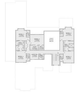 Second Floor for House Plan #6422-00081