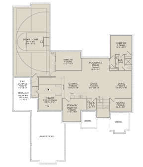 Walkout Basement for House Plan #6422-00081
