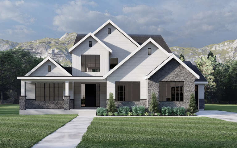 Modern Farmhouse House Plan #6422-00083 Elevation Photo
