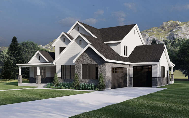 Modern Farmhouse House Plan #6422-00083 Elevation Photo