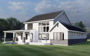 Modern Farmhouse House Plan #6422-00083 Elevation Photo