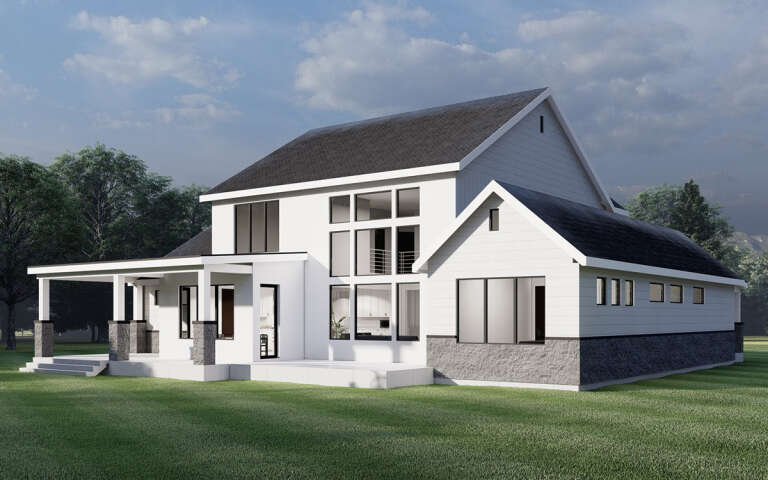 Modern Farmhouse House Plan #6422-00083 Elevation Photo