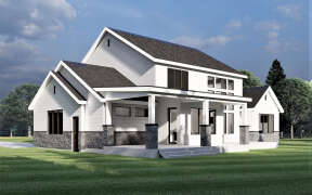 Modern Farmhouse House Plan #6422-00083 Elevation Photo