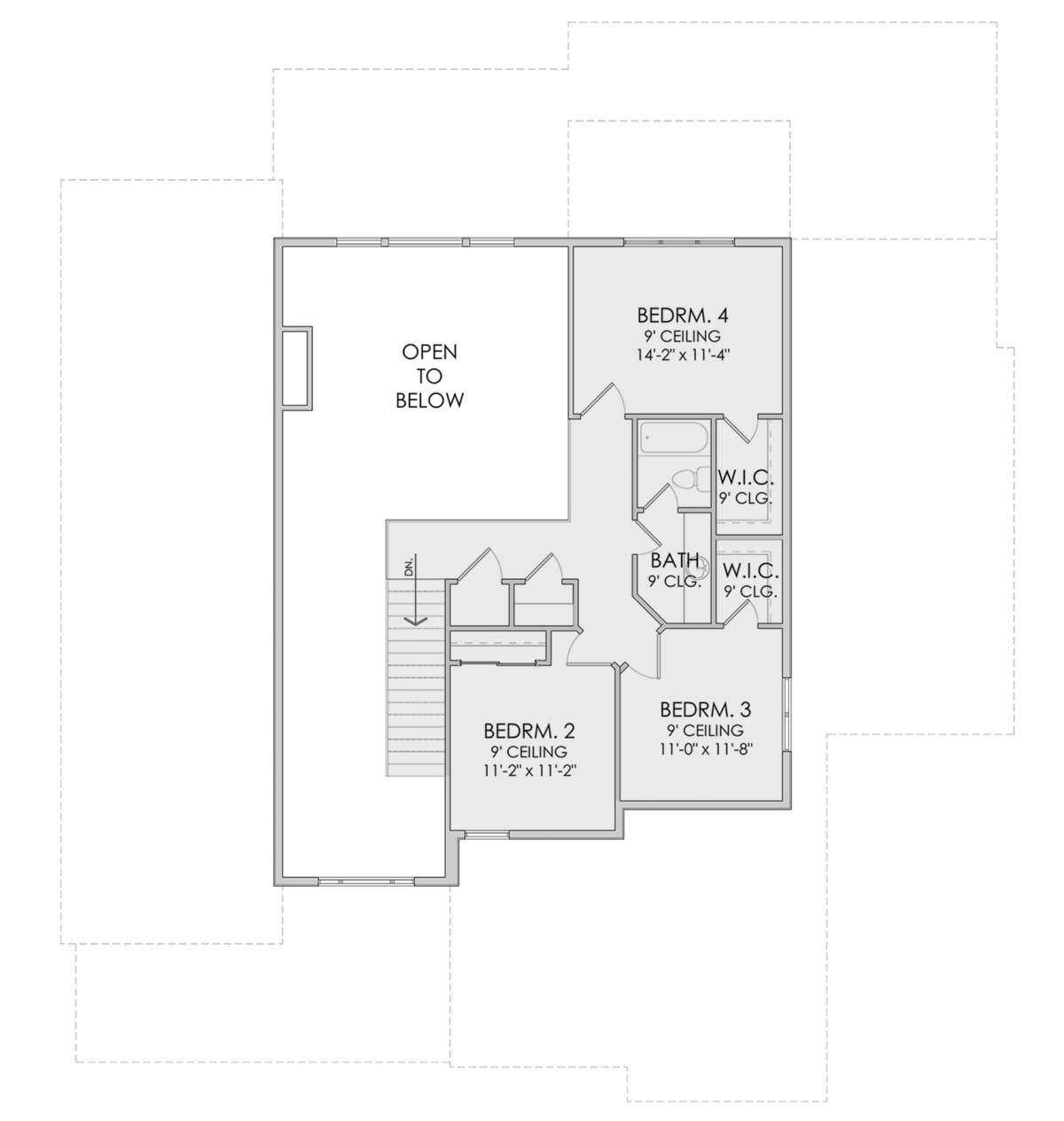 Second Floor for House Plan #6422-00083