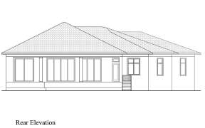 Coastal House Plan #207-00108 Elevation Photo