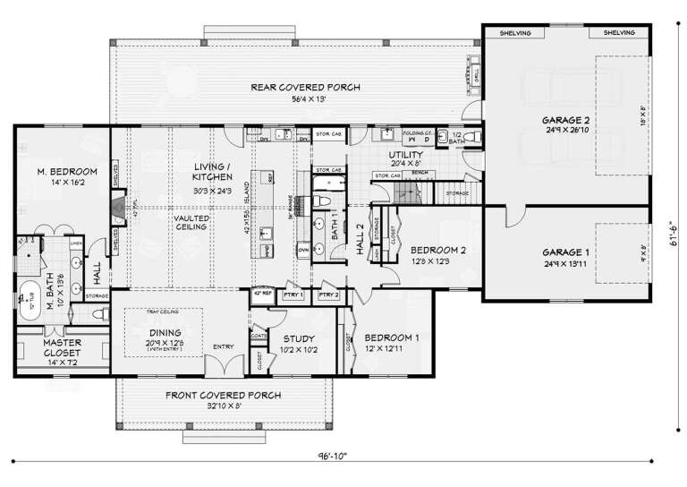 House Plan House Plan #28799 Drawing 1