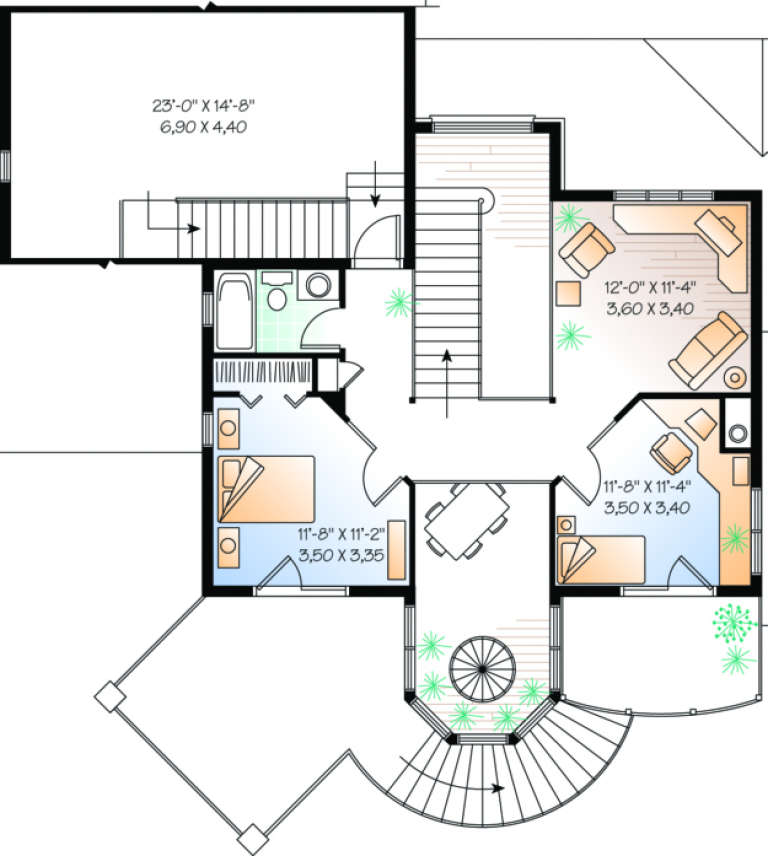 House Plan House Plan #288 Drawing 2