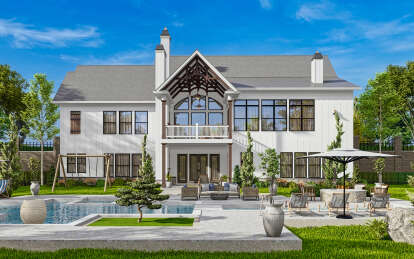 Modern Farmhouse House Plan #699-00363 Elevation Photo