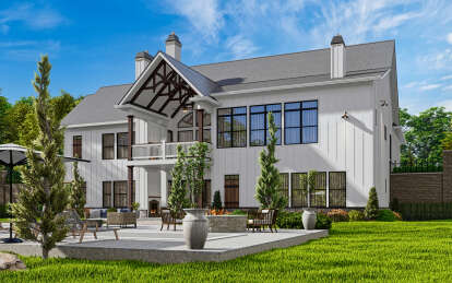 Modern Farmhouse House Plan #699-00363 Elevation Photo
