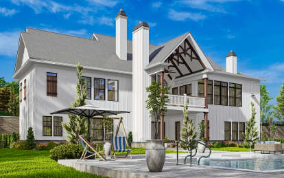 Modern Farmhouse House Plan #699-00363 Elevation Photo