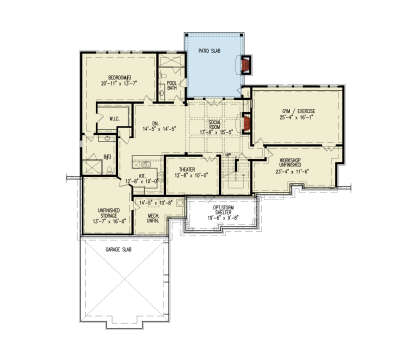Basement for House Plan #699-00363