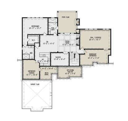 Basement for House Plan #699-00363