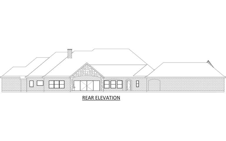 European House Plan #5445-00500 Elevation Photo