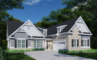 Craftsman House Plan #957-00083 Elevation Photo