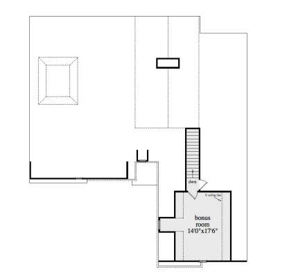 Bonus Room for House Plan #5458-00083
