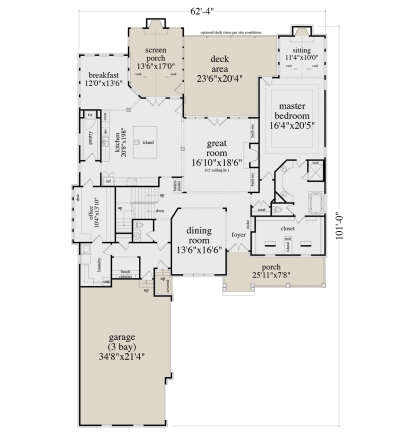 Main Floor  for House Plan #5458-00084