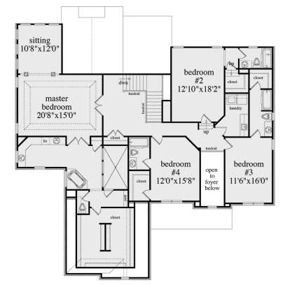 Second Floor for House Plan #957-00086