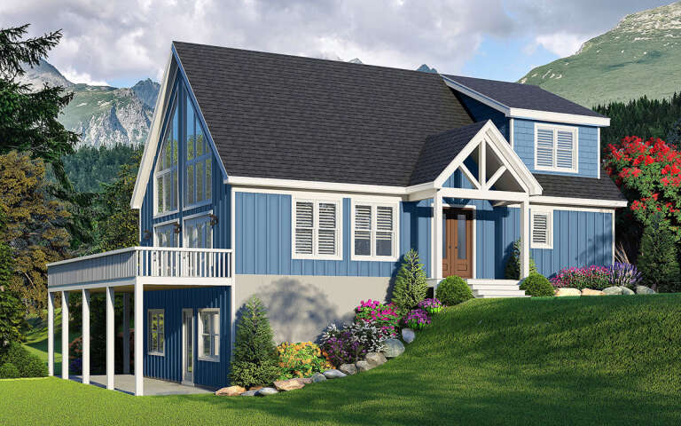 House Plan House Plan #28811 Angled Front Elevation