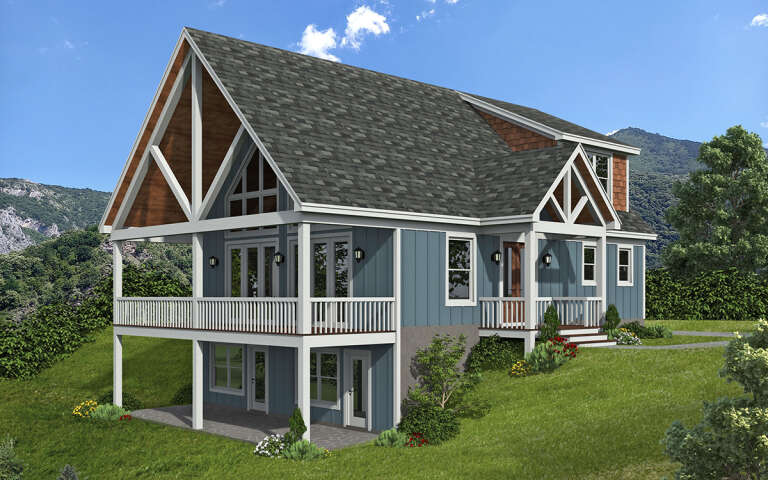 House Plan House Plan #28812 Angled Front Elevation