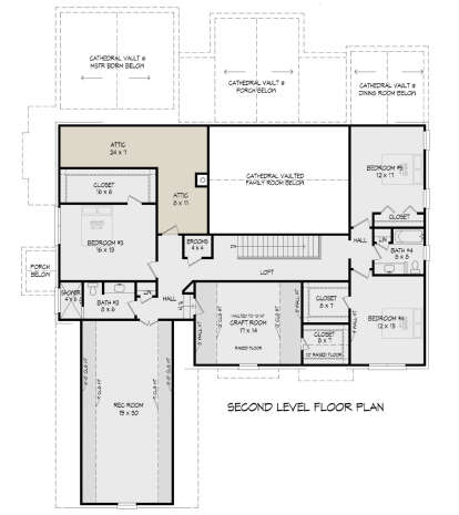 Second Floor for House Plan #940-00739