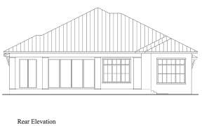 Coastal House Plan #207-00110 Elevation Photo