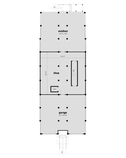 Lower Floor for House Plan #028-00179