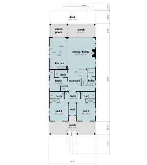 Main Floor for House Plan #028-00179