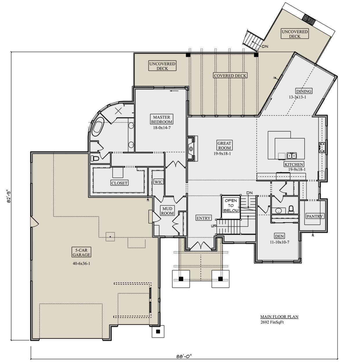 Main Floor  for House Plan #5631-00214