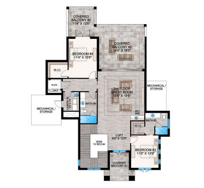 House Plan House Plan #28817 Drawing 2