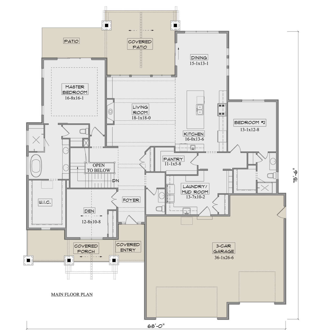 Main Floor  for House Plan #5631-00215