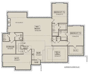 Basement for House Plan #5631-00215