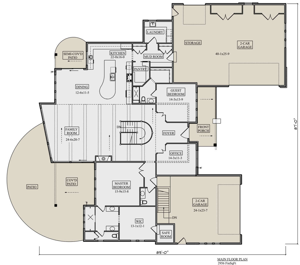 Main Floor  for House Plan #5631-00216