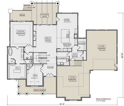 Main Floor  for House Plan #5631-00217