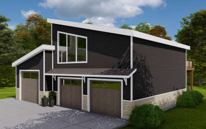 Modern House Plan #2802-00197 Elevation Photo