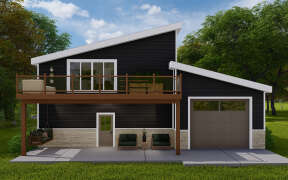 Modern House Plan #2802-00197 Elevation Photo