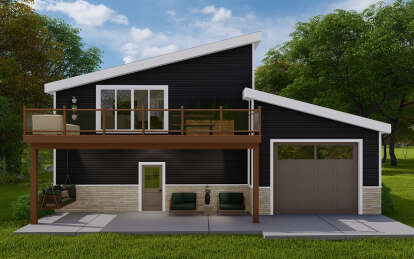 Modern House Plan #2802-00197 Elevation Photo