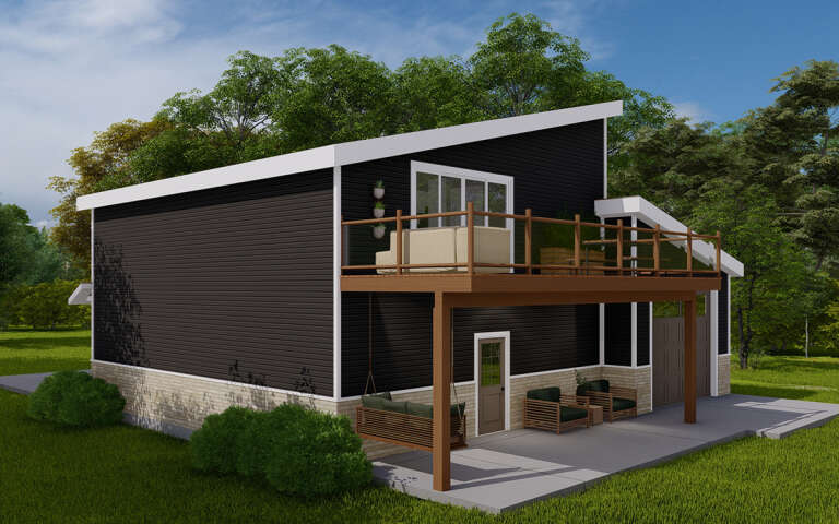 Modern House Plan #2802-00197 Elevation Photo